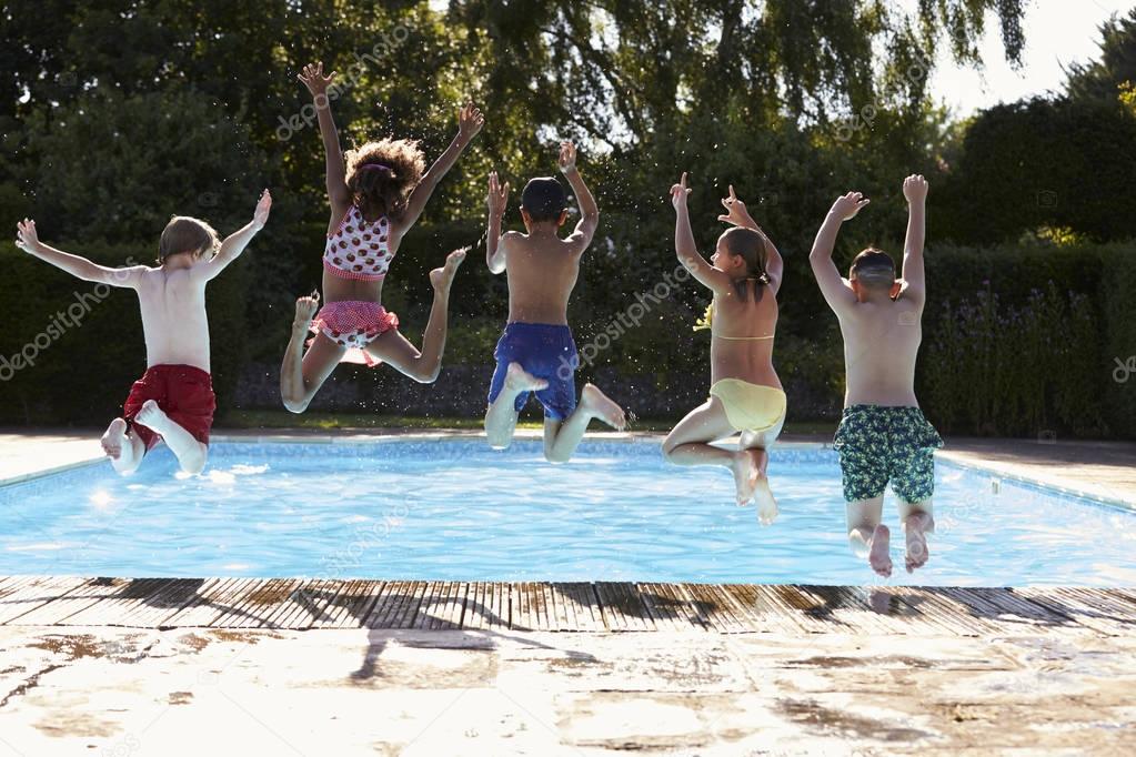 child in pool