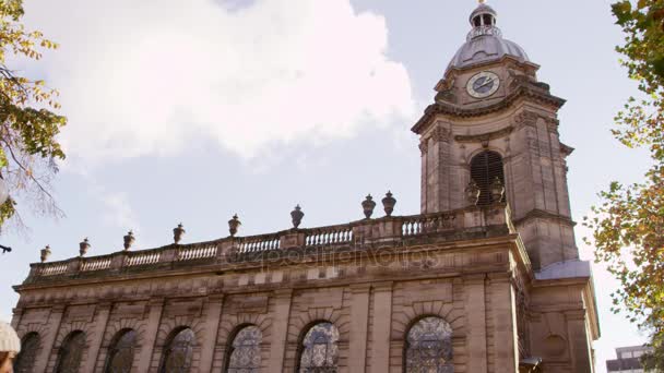 Dış Birmingham Katedrali — Stok video