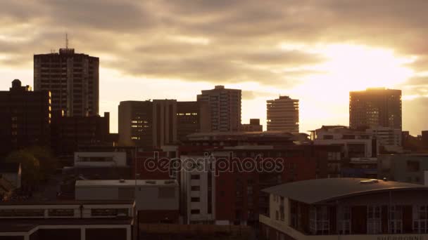 Horizonte de la ciudad de Birmingham — Vídeos de Stock