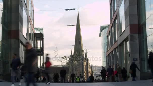 St Martin In The Bullring Church — Stock Video