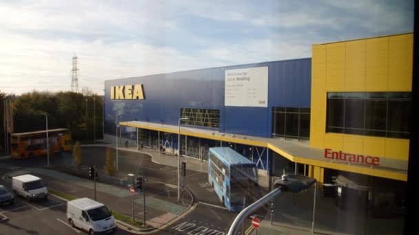 Ikea tienda en la lectura — Vídeo de stock