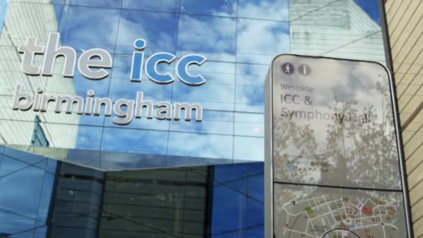 Het internationale congrescentrum van Birmingham — Stockvideo