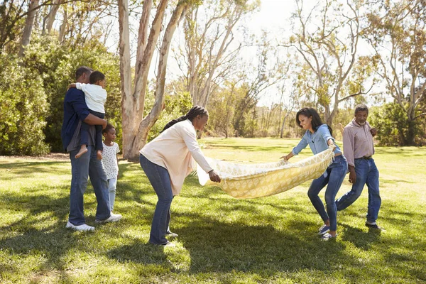 Aile pikniğe gidiyor — Stok fotoğraf