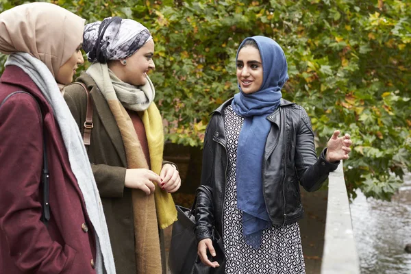 British Muslim Female Friends — Stock Photo, Image