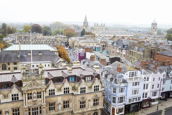 Luchtfoto van Oxford City — Stockfoto