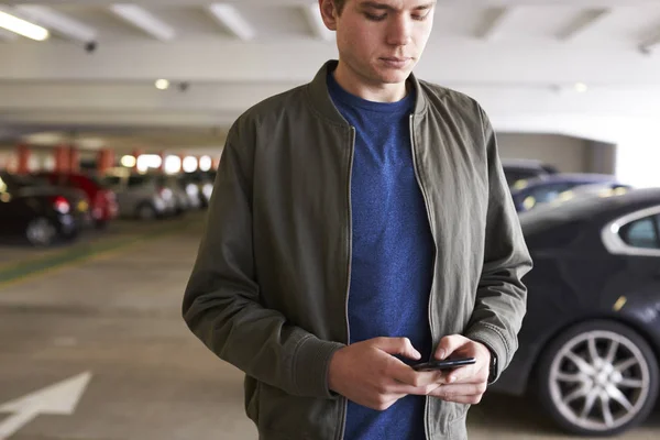 Man Sending Text Message — Stock fotografie