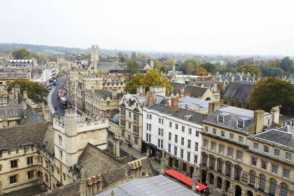 Luchtfoto van Oxford City — Stockfoto