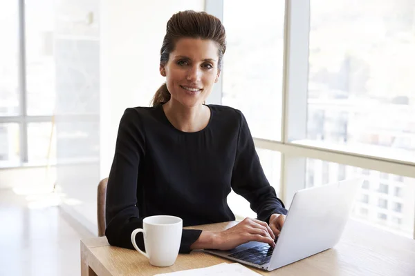 Businesswoman Working On Laptop — Stock Photo, Image