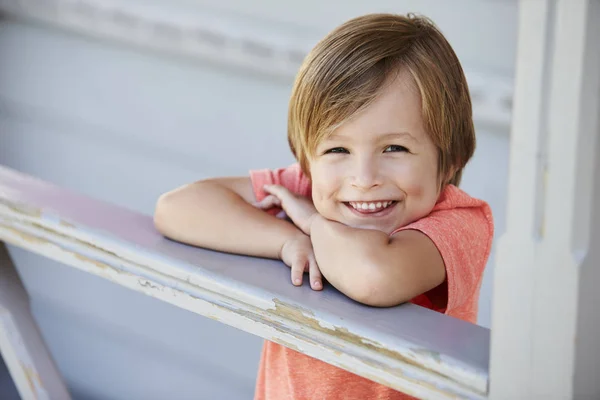 Aluno na escola Montessori — Fotografia de Stock