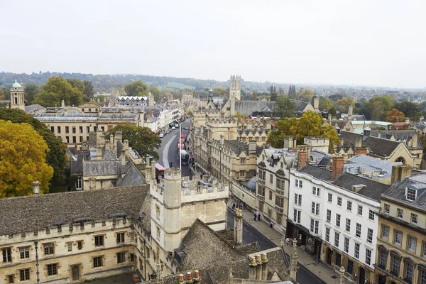 Vista aérea de la ciudad de Oxford — Foto de Stock