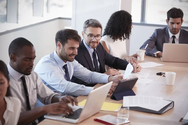 Group Of Businesspeople Meeting In Boardroom — Stock Photo, Image