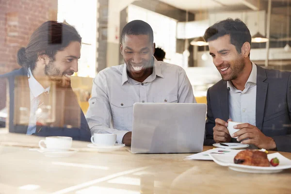 Businessmen Meeting In Coffee Shop — Stock Photo, Image