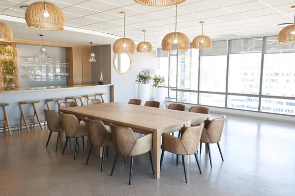 Vergaderings ruimte In moderne kantoor met geen mensen — Stockfoto
