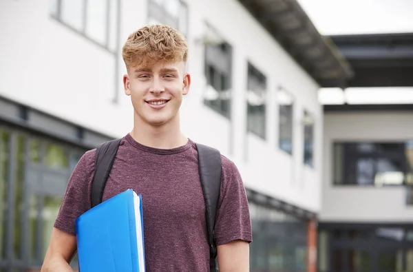 Portrait Of Male Student Standing — Stock Photo, Image