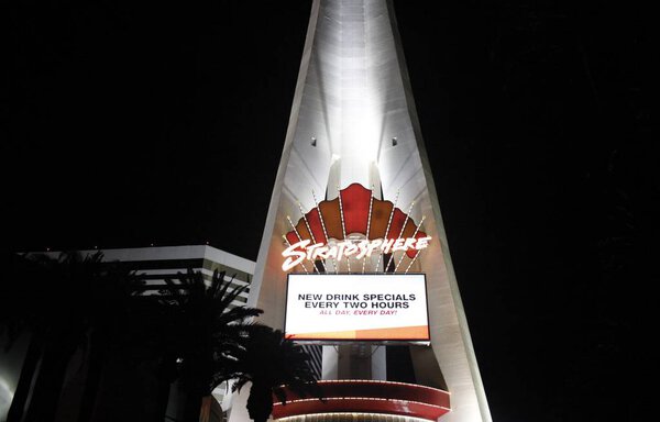 Stratosphere Casino Hotel at night