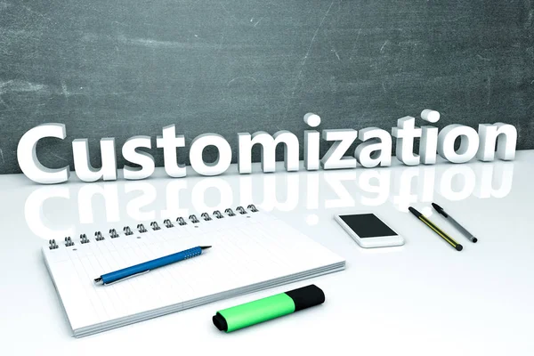 Customization text concept — Stock Photo, Image