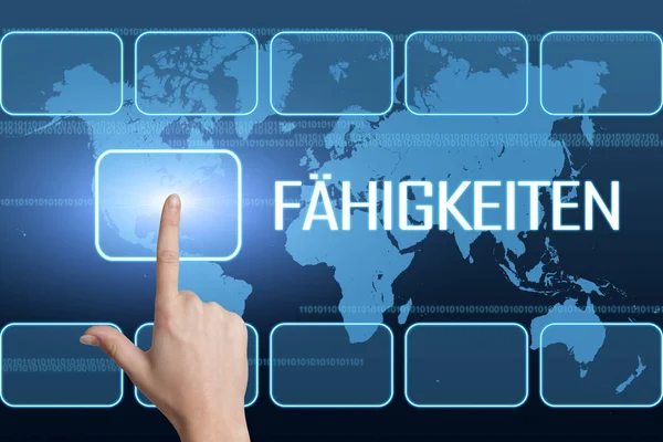 Faehigkeiten metin kavramı — Stok fotoğraf