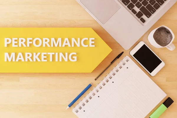 Concepto de texto Performance Marketing —  Fotos de Stock