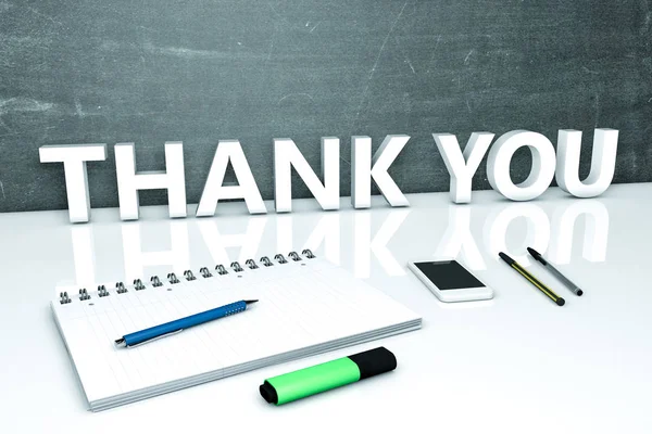 Thank you text concept — Stock Photo, Image