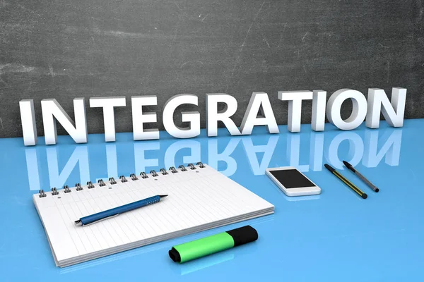 Integration text koncept — Stockfoto