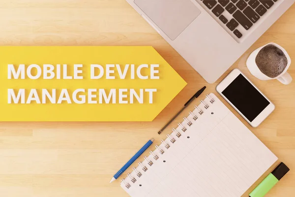 Mobile Device Management text concept — Stock Photo, Image