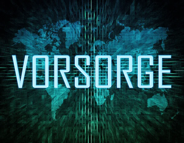 Vorsorge text concept — Stock Photo, Image