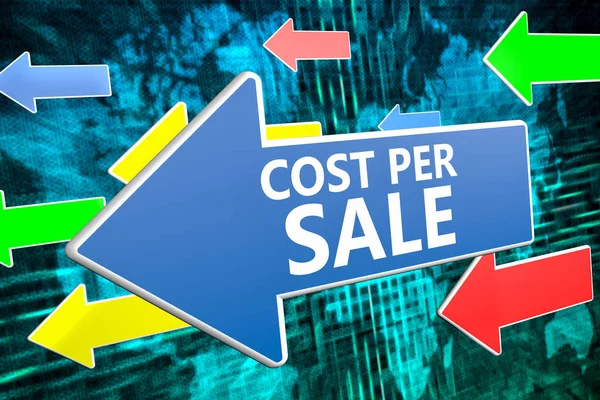 Cost per Sale text concept — Stock Photo, Image