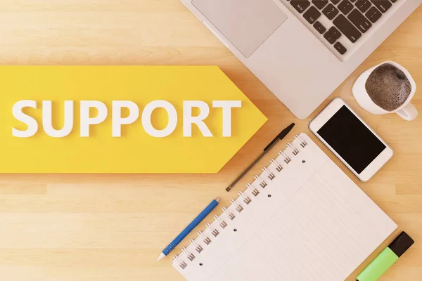 Support text concept — Stock Photo, Image