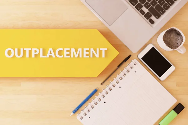 Outplacement tekst concept — Stockfoto