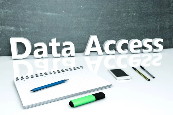 データ アクセスのテキストの概念 — ストック写真