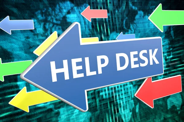 Help Desk text concept — Stock Photo, Image