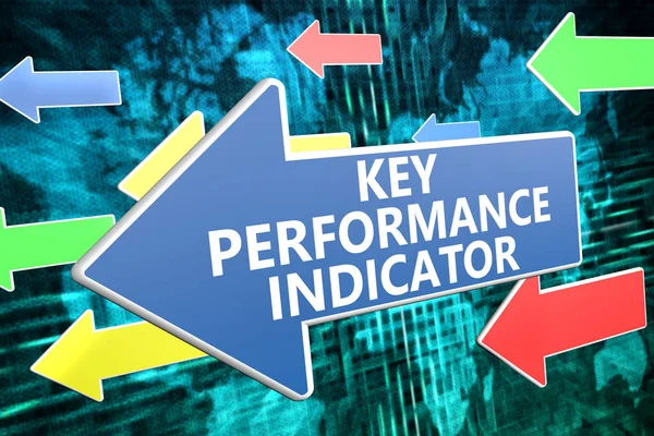 Indicador de desempenho chave conceito de texto — Fotografia de Stock