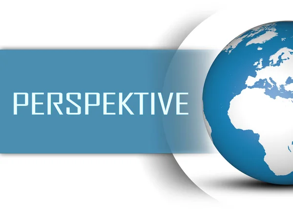 Perspektive text concept — Stock Photo, Image