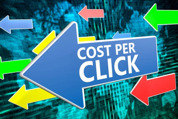 Kosten pro Klick Textkonzept — Stockfoto