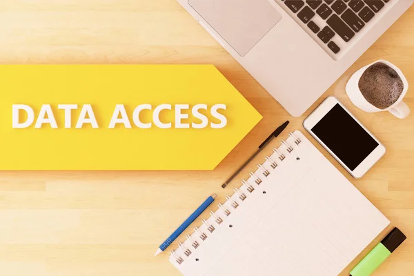 データ アクセスのテキストの概念 — ストック写真