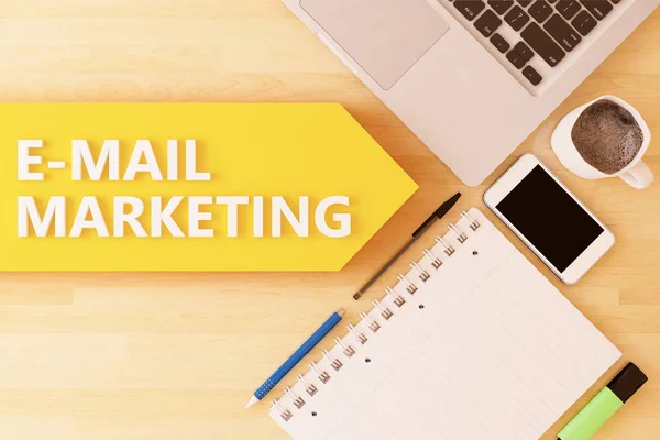 E-Mail Marketing tekst koncepcja — Zdjęcie stockowe