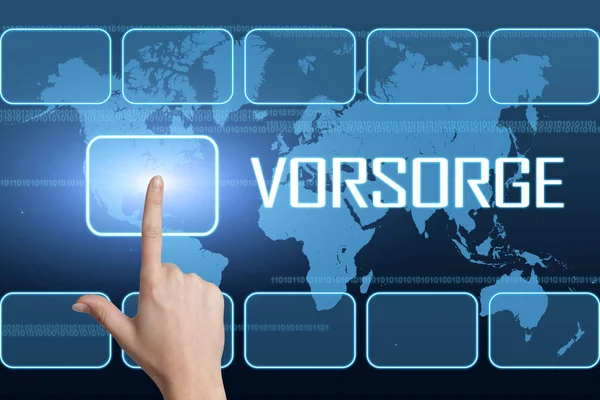 Vorsorge text concept — Stock Photo, Image