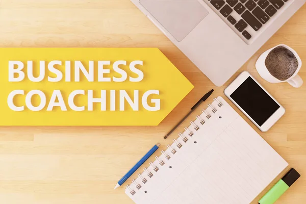 Business Coaching Textkonzept — Stockfoto
