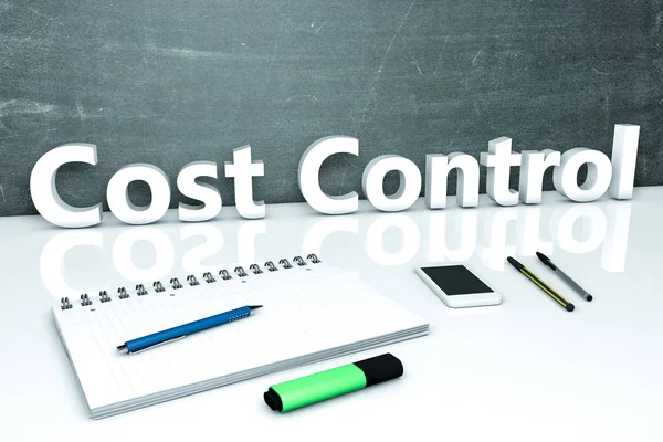 Concepto de texto de control de costes — Foto de Stock