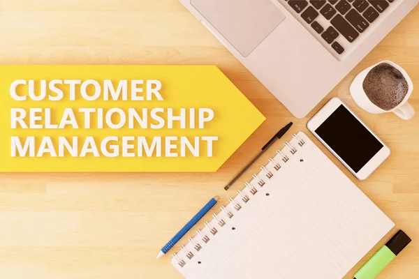 Concetto testuale di Customer Relationship Management — Foto Stock