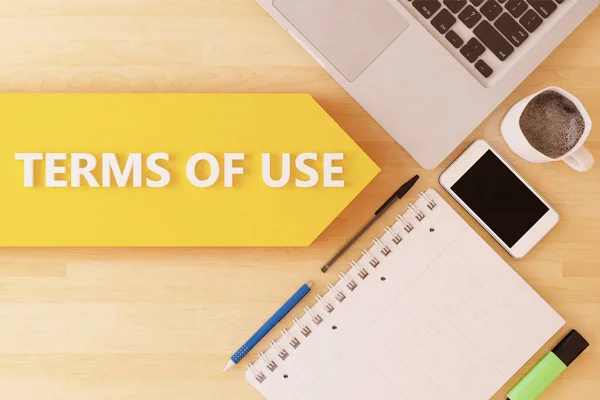 Terms of use text concept — Stock Photo, Image