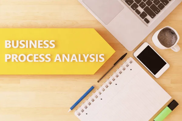 Концепция анализа бизнес-процессов — стоковое фото