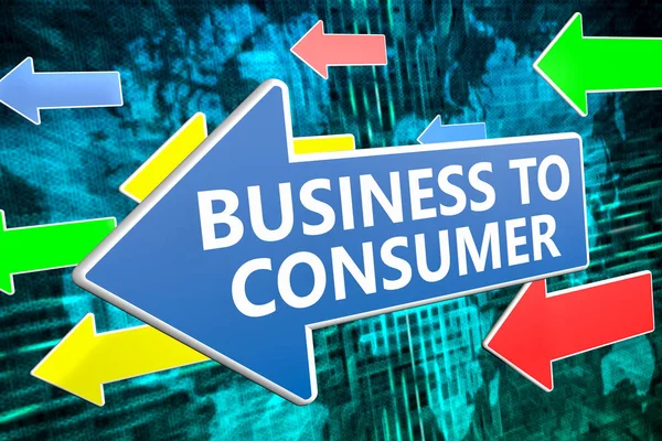 Business-to-Consumer tekst concept — Stockfoto