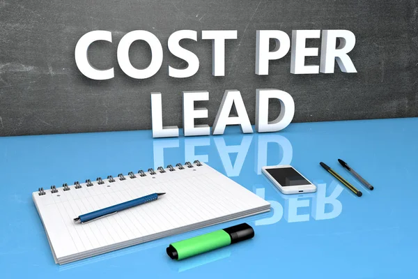 Cost per Lead text concept — Stock Photo, Image