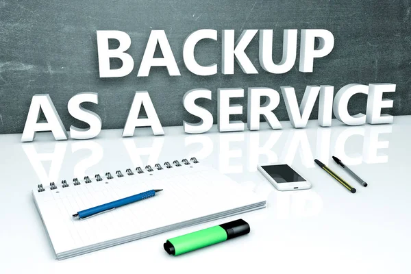 Backup como um conceito de texto de serviço — Fotografia de Stock