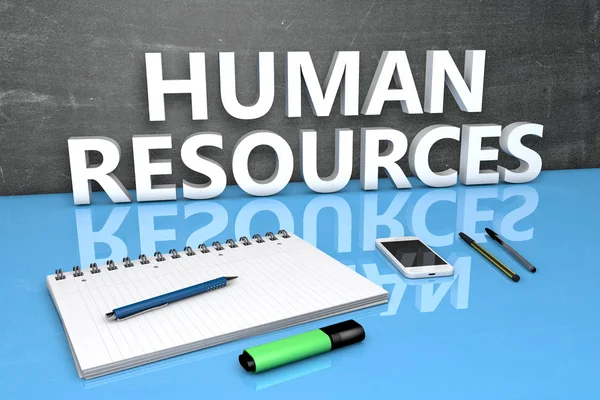 Human Resources text concept — Stock Photo, Image