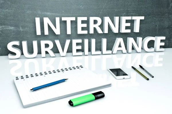 Internet Surveillance text concept — Stock Photo, Image