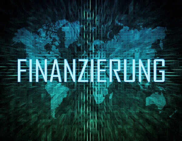 Finanzierung text concept — Stockfoto