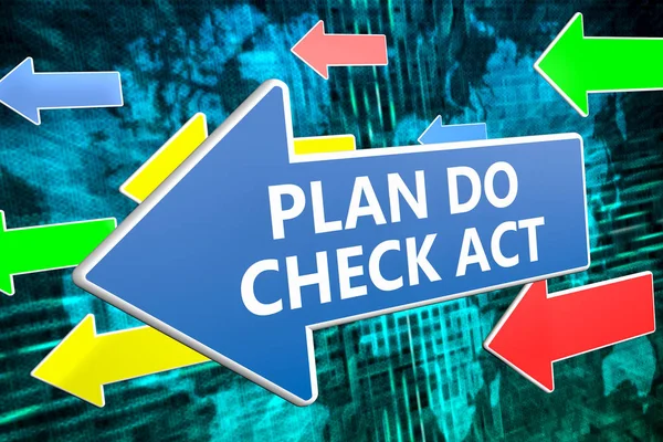 Plan Do Check Act — Stock Photo, Image