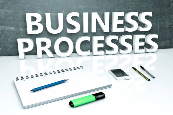 Business Processes text concept — Stock Photo, Image